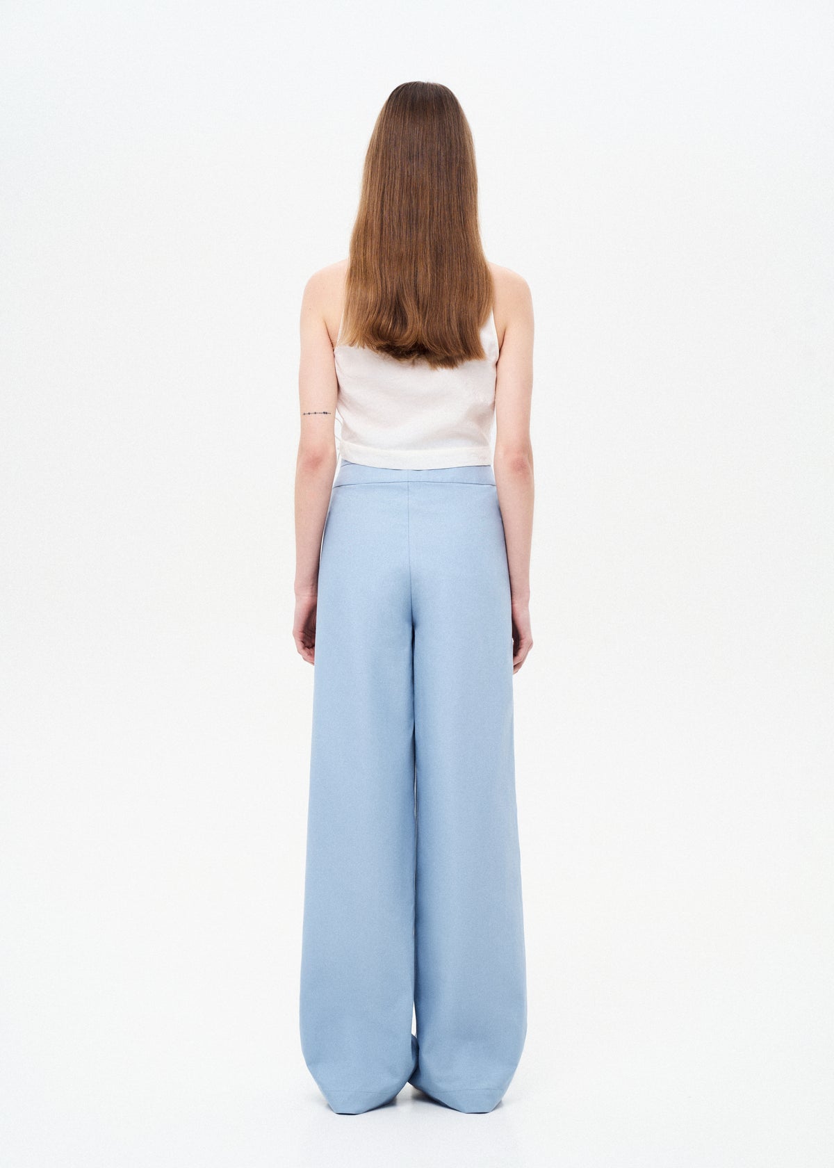 Asymmetrical-cut trousers