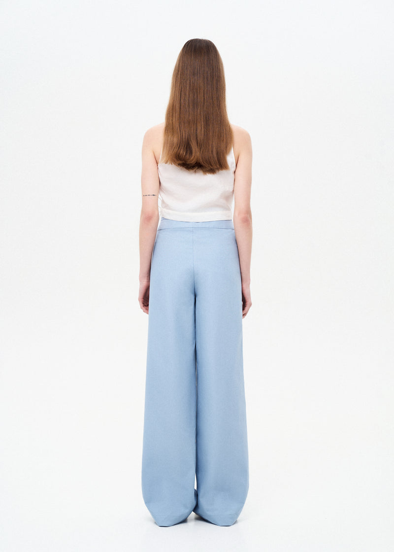Asymmetrical-cut trousers
