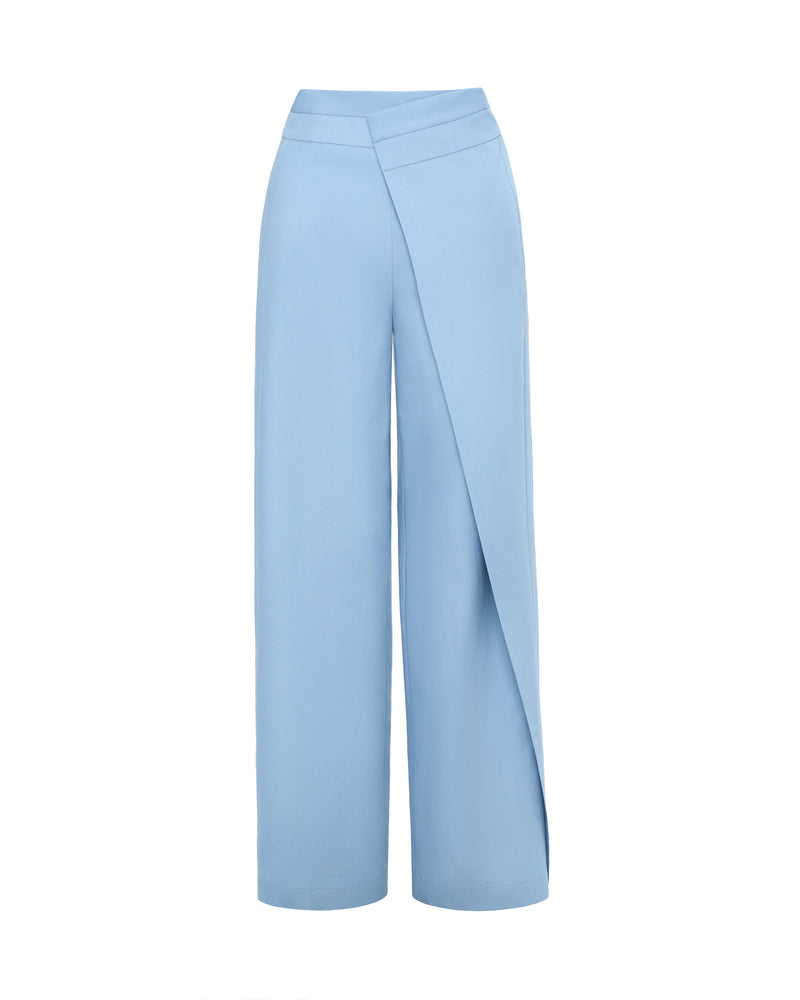 Asymmetrical-cut trousers