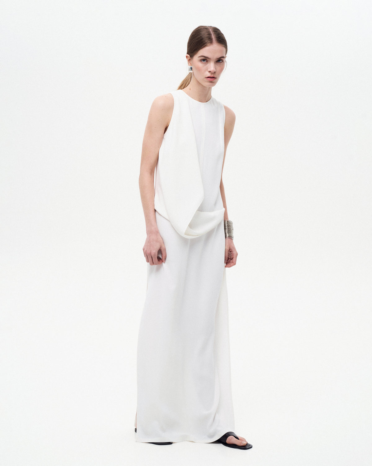 Dress with Accentuated Draping