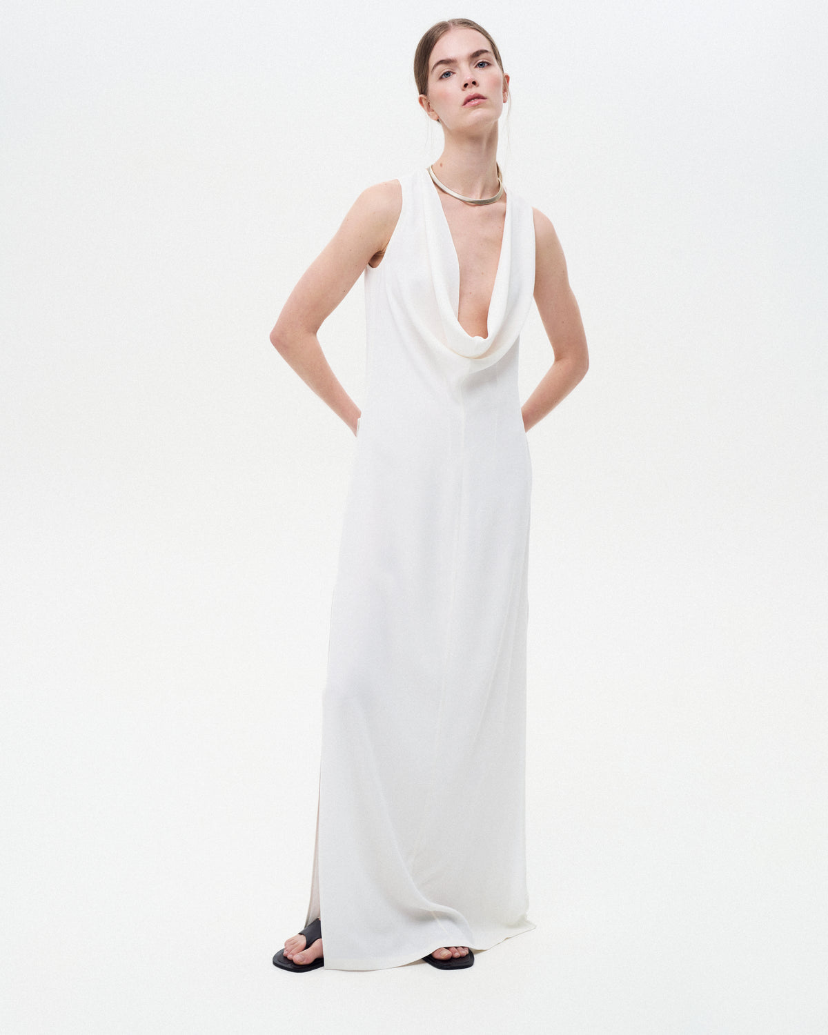 Dress with Accentuated Draping